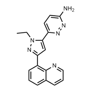 6-(1-Ethyl-3-(quinolin-8-yl)-1H-pyrazol-5-yl)pyridazin-3-amine|CS-1367555