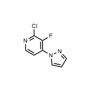 2-Chloro-3-fluoro-4-(1H-pyrazol-1-yl)pyridine|CS-1367570