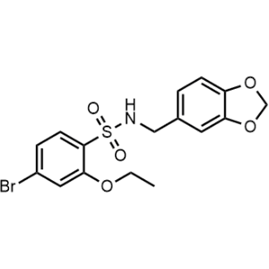 N-(Benzo[d][1,3]dioxol-5-ylmethyl)-4-bromo-2-ethoxybenzenesulfonamide|CS-1367610