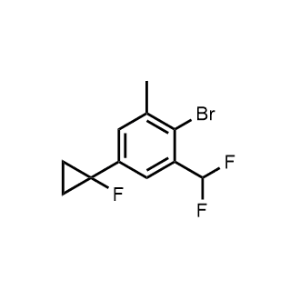 2-Bromo-1-(difluoromethyl)-5-(1-fluorocyclopropyl)-3-methylbenzene|CS-1367690