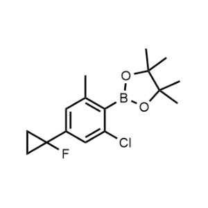 2-(2-Chloro-4-(1-fluorocyclopropyl)-6-methylphenyl)-4,4,5,5-tetramethyl-1,3,2-dioxaborolane|CS-1367698