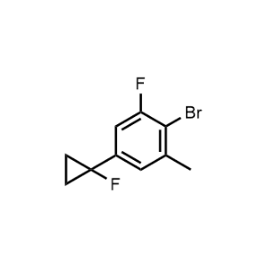 2-Bromo-1-fluoro-5-(1-fluorocyclopropyl)-3-methylbenzene|CS-1367710