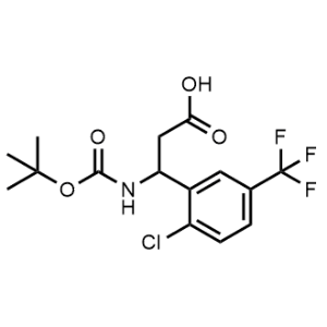 3-((tert-Butoxycarbonyl)amino)-3-(2-chloro-5-(trifluoromethyl)phenyl)propanoic acid|CS-1367712