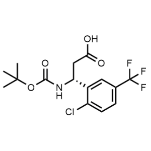 (R)-3-((tert-Butoxycarbonyl)amino)-3-(2-chloro-5-(trifluoromethyl)phenyl)propanoic acid|CS-1367713