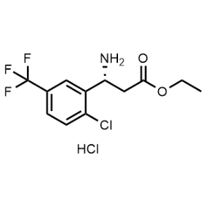 Ethyl (R)-3-amino-3-(2-chloro-5-(trifluoromethyl)phenyl)propanoate hydrochloride|CS-1367739