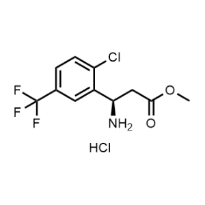 Methyl (R)-3-amino-3-(2-chloro-5-(trifluoromethyl)phenyl)propanoate hydrochloride|CS-1367740