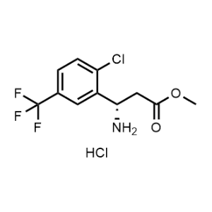 Methyl (S)-3-amino-3-(2-chloro-5-(trifluoromethyl)phenyl)propanoate hydrochloride|CS-1367742