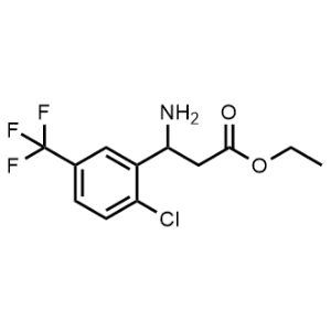 Ethyl 3-amino-3-(2-chloro-5-(trifluoromethyl)phenyl)propanoate|CS-1367751