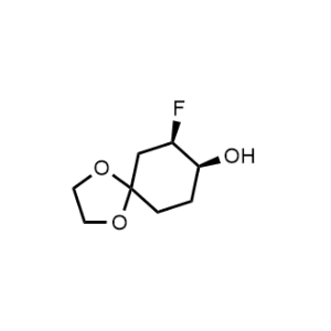 rel-(7R,8S)-7-Fluoro-1,4-dioxaspiro[4.5]decan-8-ol|CS-1367755