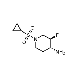(3R,4R)-1-(Cyclopropylsulfonyl)-3-fluoropiperidin-4-amine|CS-1367760