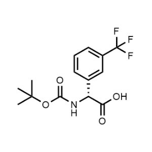 (R)-2-((tert-Butoxycarbonyl)amino)-2-(3-(trifluoromethyl)phenyl)acetic acid|CS-1367895
