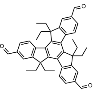 5,5,10,10,15,15-Hexaethyl-10,15-dihydro-5H-diindeno[1,2-a:1',2'-c]fluorene-2,7,12-tricarbaldehyde|CS-1367989