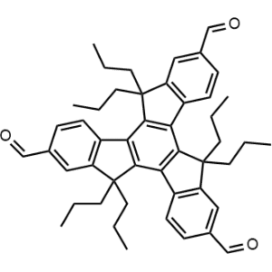 5,5,10,10,15,15-Hexapropyl-10,15-dihydro-5H-diindeno[1,2-a:1',2'-c]fluorene-2,7,12-tricarbaldehyde|CS-1367992