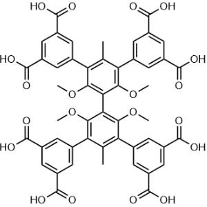 5',5''-Bis(3,5-dicarboxyphenyl)-2',2'',4',6''-tetramethoxy-4'',6'-dimethyl-[1,1':3',1'':3'',1'''-quaterphenyl]-3,3''',5,5'''-tetracarboxylic acid|CS-1368013