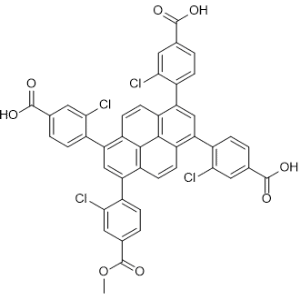 4,4',4''-(8-(2-Chloro-4-(methoxycarbonyl)phenyl)pyrene-1,3,6-triyl)tris(3-chlorobenzoic acid)|CS-1368028