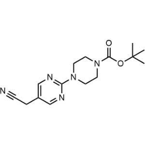 tert-Butyl 4-(5-(cyanomethyl)pyrimidin-2-yl)piperazine-1-carboxylate|CS-1368385