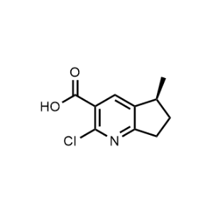 (S)-2-Chloro-5-methyl-6,7-dihydro-5H-cyclopenta[b]pyridine-3-carboxylic acid|CS-1368430