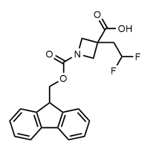 1-(((9H-Fluoren-9-yl)methoxy)carbonyl)-3-(2,2-difluoroethyl)azetidine-3-carboxylic acid|CS-1368441
