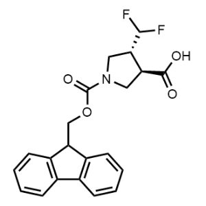 rel-(3R,4R)-1-(((9H-Fluoren-9-yl)methoxy)carbonyl)-4-(difluoromethyl)pyrrolidine-3-carboxylic acid|CS-1368443