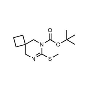 tert-Butyl 7-(methylthio)-6,8-diazaspiro[3.5]non-7-ene-6-carboxylate|CS-1368449