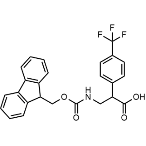3-((((9H-Fluoren-9-yl)methoxy)carbonyl)amino)-2-(4-(trifluoromethyl)phenyl)propanoic acid|CS-1368496