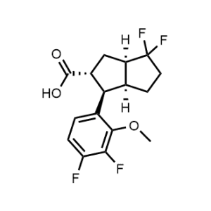 rel-(1R,2R,3aR,6aS)-1-(3,4-Difluoro-2-methoxyphenyl)-4,4-difluorooctahydropentalene-2-carboxylic acid|CS-1368506