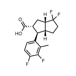 rel-(1R,2R,3aS,6aR)-1-(3,4-Difluoro-2-methylphenyl)-4,4-difluorooctahydropentalene-2-carboxylic acid|CS-1368511