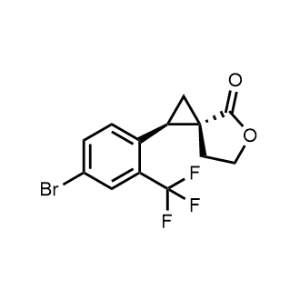rel-(1R,3R)-1-(4-Bromo-2-(trifluoromethyl)phenyl)-5-oxaspiro[2.4]heptan-4-one|CS-1368551
