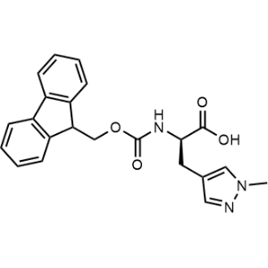 (R)-2-((((9H-Fluoren-9-yl)methoxy)carbonyl)amino)-3-(1-methyl-1H-pyrazol-4-yl)propanoic acid|CS-1368561