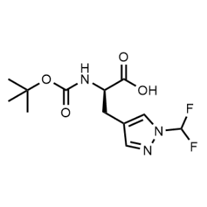 (R)-2-((tert-Butoxycarbonyl)amino)-3-(1-(difluoromethyl)-1H-pyrazol-4-yl)propanoic acid|CS-1368569
