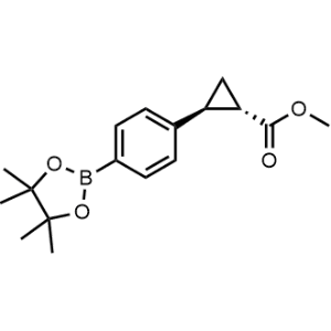 Methyl (1S,2S)-2-(4-(4,4,5,5-tetramethyl-1,3,2-dioxaborolan-2-yl)phenyl)cyclopropane-1-carboxylate|CS-1368574
