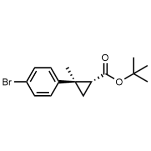 rel-tert-Butyl (1R,2R)-2-(4-bromophenyl)-2-methylcyclopropane-1-carboxylate|CS-1368582