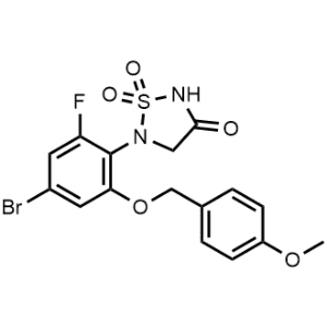 5-(4-Bromo-2-fluoro-6-((4-methoxybenzyl)oxy)phenyl)-1,2,5-thiadiazolidin-3-one 1,1-dioxide|CS-1368603