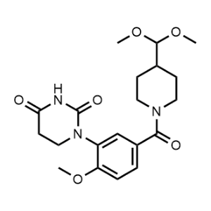 1-(5-(4-(Dimethoxymethyl)piperidine-1-carbonyl)-2-methoxyphenyl)dihydropyrimidine-2,4(1H,3H)-dione|CS-1368613
