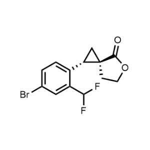 rel-(1S,3S)-1-(4-Bromo-2-(difluoromethyl)phenyl)-5-oxaspiro[2.4]heptan-4-one|CS-1368618