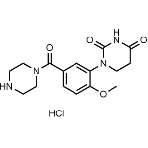 1-(2-Methoxy-5-(piperazine-1-carbonyl)phenyl)dihydropyrimidine-2,4(1H,3H)-dione hydrochloride|CS-1368640