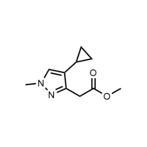 Methyl 2-(4-cyclopropyl-1-methyl-1H-pyrazol-3-yl)acetate|CS-1368657