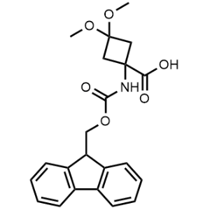 1-((((9H-Fluoren-9-yl)methoxy)carbonyl)amino)-3,3-dimethoxycyclobutane-1-carboxylic acid|CS-1368781