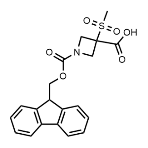 1-(((9H-Fluoren-9-yl)methoxy)carbonyl)-3-(methylsulfonyl)azetidine-3-carboxylic acid|CS-1369018