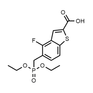 5-((Diethoxyphosphoryl)methyl)-4-fluorobenzo[b]thiophene-2-carboxylic acid|CS-1369040