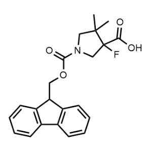 1-(((9H-Fluoren-9-yl)methoxy)carbonyl)-3-fluoro-4,4-dimethylpyrrolidine-3-carboxylic acid|CS-1369047