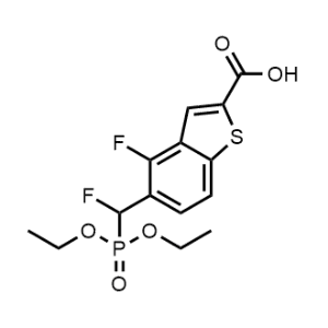 5-((Diethoxyphosphoryl)fluoromethyl)-4-fluorobenzo[b]thiophene-2-carboxylic acid|CS-1369050