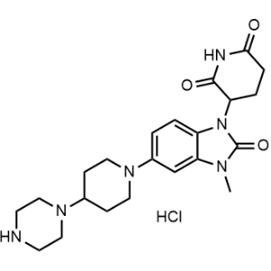 3-(3-Methyl-2-oxo-5-(4-(piperazin-1-yl)piperidin-1-yl)-2,3-dihydro-1H-benzo[d]imidazol-1-yl)piperidine-2,6-dione hydrochloride|CS-1369062