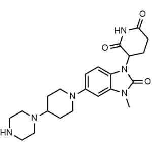 3-(3-Methyl-2-oxo-5-(4-(piperazin-1-yl)piperidin-1-yl)-2,3-dihydro-1H-benzo[d]imidazol-1-yl)piperidine-2,6-dione|CS-1369063