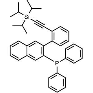 Diphenyl(3-(2-((triisopropylsilyl)ethynyl)phenyl)naphthalen-2-yl)phosphane|CS-1369466