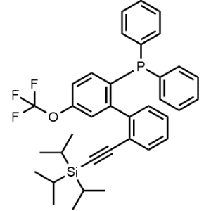 Diphenyl(5-(trifluoromethoxy)-2'-((triisopropylsilyl)ethynyl)-[1,1'-biphenyl]-2-yl)phosphane|CS-1369469