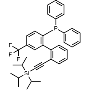 Diphenyl(5-(trifluoromethyl)-2'-((triisopropylsilyl)ethynyl)-[1,1'-biphenyl]-2-yl)phosphane|CS-1369470