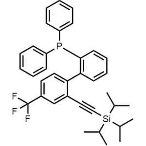 Diphenyl(4'-(trifluoromethyl)-2'-((triisopropylsilyl)ethynyl)-[1,1'-biphenyl]-2-yl)phosphane|CS-1369472