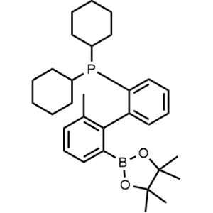 Dicyclohexyl(2'-methyl-6'-(4,4,5,5-tetramethyl-1,3,2-dioxaborolan-2-yl)-[1,1'-biphenyl]-2-yl)phosphane|CS-1369560