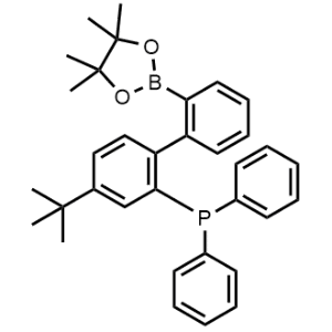 (4-(Tert-butyl)-2'-(4,4,5,5-tetramethyl-1,3,2-dioxaborolan-2-yl)-[1,1'-biphenyl]-2-yl)diphenylphosphane|CS-1369570
